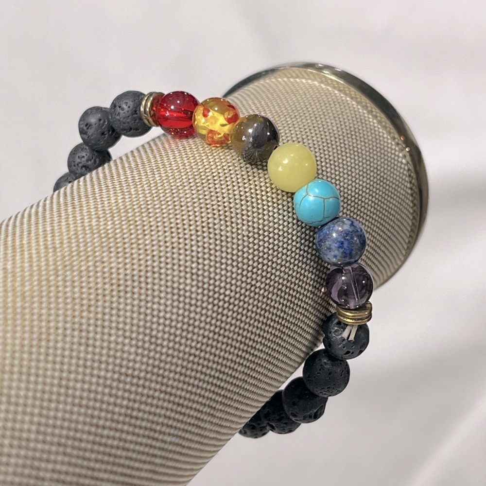 Bracelet Boho Beaded Stretchy-OS